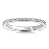 True fit matching diamond wedding band and a beautiful reminder of that special day for years to come.