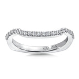 True fit matching diamond wedding band and a beautiful reminder of that special day for years to come.