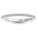 True fit matching diamond wedding band and a beautiful reminder of that special day for years to come.