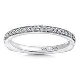 True fit matching diamond wedding band and a beautiful reminder of that special day for years to come.