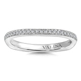 True fit matching diamond wedding band and a beautiful reminder of that special day for years to come.