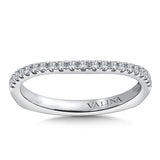 True fit matching diamond wedding band and a beautiful reminder of that special day for years to come.