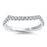 True fit matching diamond wedding band and a beautiful reminder of that special day for years to come.