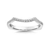 True fit matching diamond wedding band and a beautiful reminder of that special day for years to come.