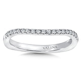 True fit matching diamond wedding band and a beautiful reminder of that special day for years to come.