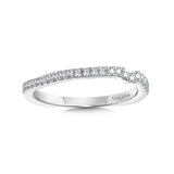 True fit matching diamond wedding band and a beautiful reminder of that special day for years to come.