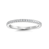 True fit matching diamond wedding band and a beautiful reminder of that special day for years to come.