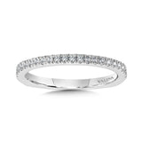 True fit matching diamond wedding band and a beautiful reminder of that special day for years to come.