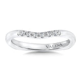 True fit matching diamond wedding band and a beautiful reminder of that special day for years to come.