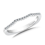 True fit matching diamond wedding band and a beautiful reminder of that special day for years to come.