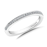 True fit matching diamond wedding band and a beautiful reminder of that special day for years to come.