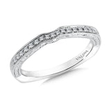 True fit matching diamond wedding band and a beautiful reminder of that special day for years to come.