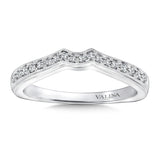 True fit matching diamond wedding band and a beautiful reminder of that special day for years to come.