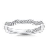 True fit matching diamond wedding band and a beautiful reminder of that special day for years to come.