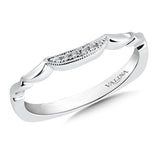 True fit matching diamond wedding band and a beautiful reminder of that special day for years to come.