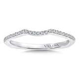 True fit matching diamond wedding band and a beautiful reminder of that special day for years to come.