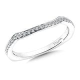 True fit matching diamond wedding band and a beautiful reminder of that special day for years to come.