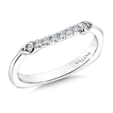 True fit matching diamond wedding band and a beautiful reminder of that special day for years to come.