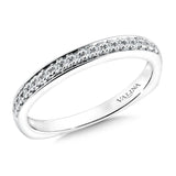 True fit matching diamond wedding band and a beautiful reminder of that special day for years to come.