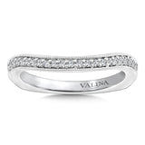 True fit matching diamond wedding band and a beautiful reminder of that special day for years to come.