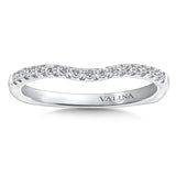 True fit matching diamond wedding band and a beautiful reminder of that special day for years to come.