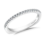 True fit matching diamond wedding band and a beautiful reminder of that special day for years to come.