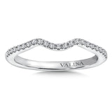 True fit matching diamond wedding band and a beautiful reminder of that special day for years to come.