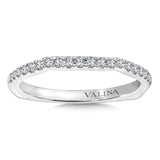 True fit matching diamond wedding band and a beautiful reminder of that special day for years to come.