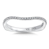 True fit matching diamond wedding band and a beautiful reminder of that special day for years to come.