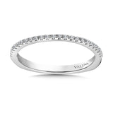 True fit matching diamond wedding band and a beautiful reminder of that special day for years to come.