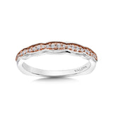 True fit matching diamond wedding band and a beautiful reminder of that special day for years to come.