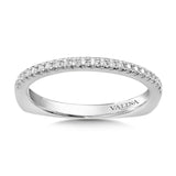 True fit matching diamond wedding band and a beautiful reminder of that special day for years to come.