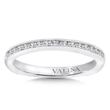 Stackable Channel-Set Diamond Wedding Band