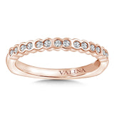 Stackable Bezel-Set Diamond Wedding Band