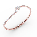 14Kt Rose Gold Diamond Fashion Bangles