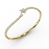 14Kt Yellow Gold Diamond Fashion Bangles