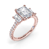 14Kt Rose Gold Bridal  Engagement Rings