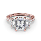 14Kt Rose Gold Bridal  Engagement Rings