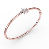 14Kt Rose Gold Diamond Fashion Bangles