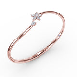 14Kt Rose Gold Diamond Fashion Bangles