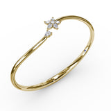 14Kt Yellow Gold Diamond Fashion Bangles