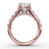 14Kt Rose Gold Bridal Engagement Rings