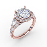 14Kt Rose Gold Bridal Engagement Rings