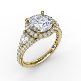 14Kt Yellow Gold Bridal Engagement Rings