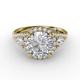 14Kt Yellow Gold Bridal Engagement Rings