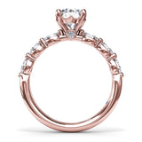 14Kt Rose Gold Bridal  Engagement Rings