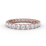 Stunning Shared Prong Eternity Band