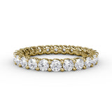 Stunning Shared Prong Eternity Band