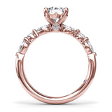 14Kt Rose Gold Bridal Engagement Rings