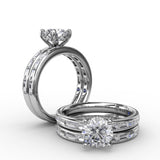 18Kt White Gold Bridal Bands